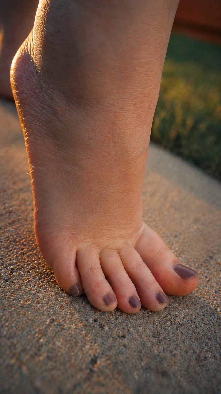 Golden Hour — Barefoot Bunny cinematic foot photography